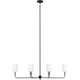 Foxdale Six Light Linear Chandelier
