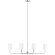 Foxdale Six Light Linear Chandelier