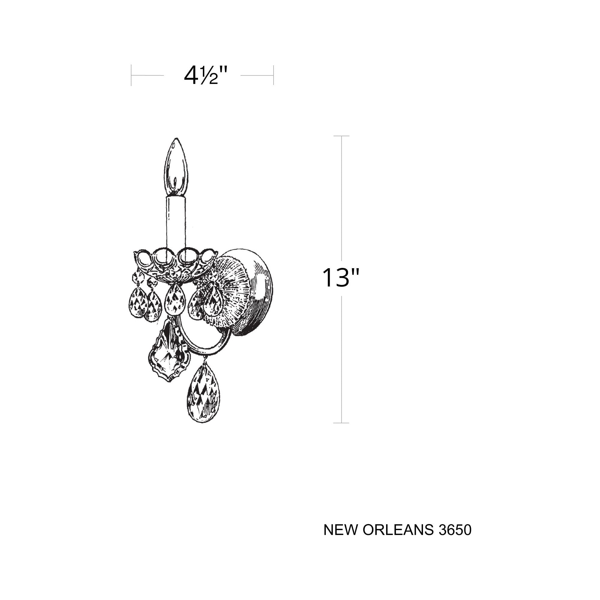 New Orleans 1-Light Wall Sconce