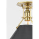 Metal No.2 1-Light Semi Flush