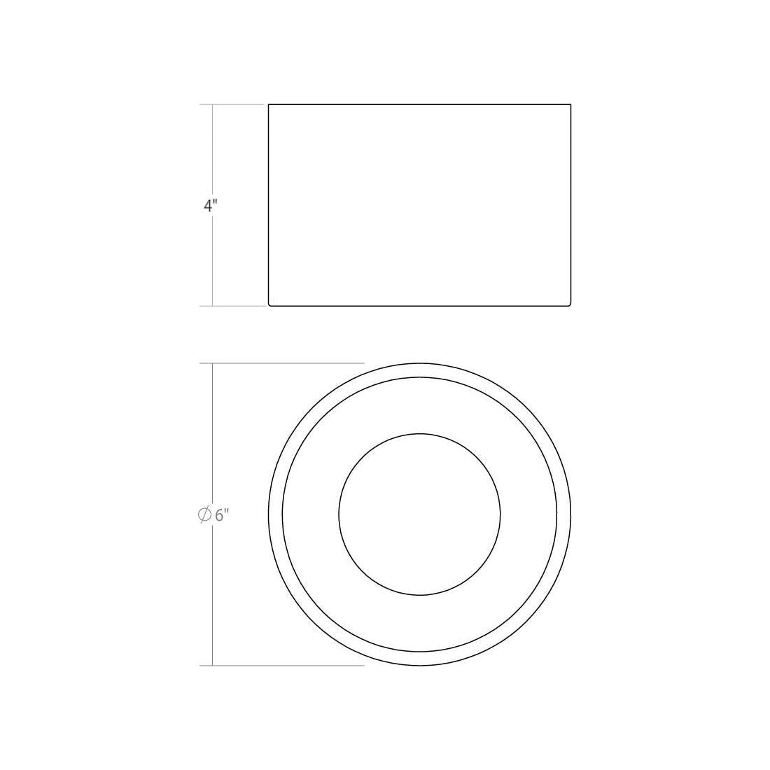 Ilios 6" LED Surface Mount