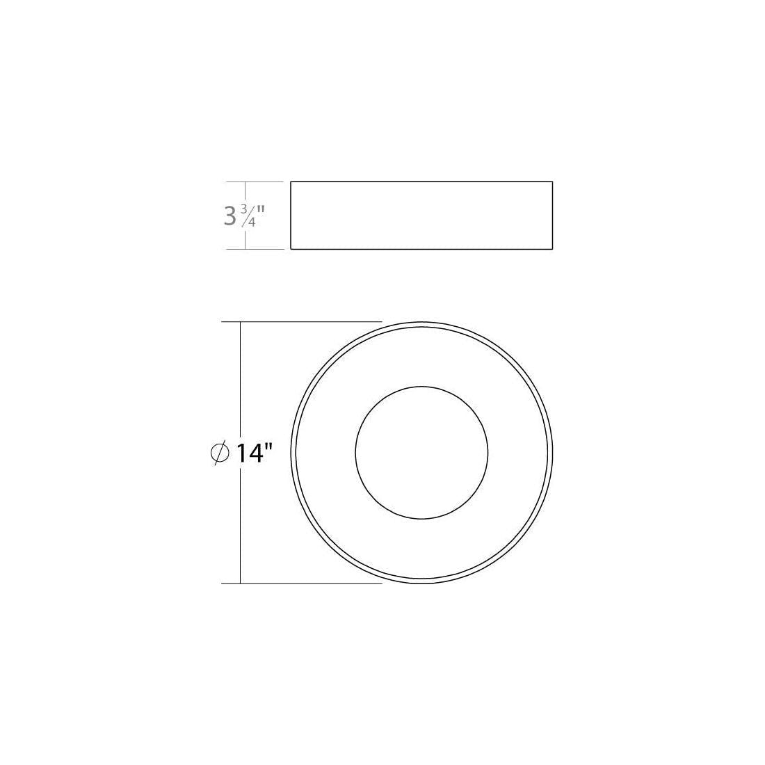 Ilios 14" LED Surface Mount