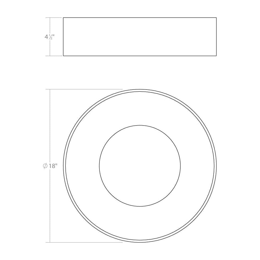 Ilios 18" LED Surface Mount