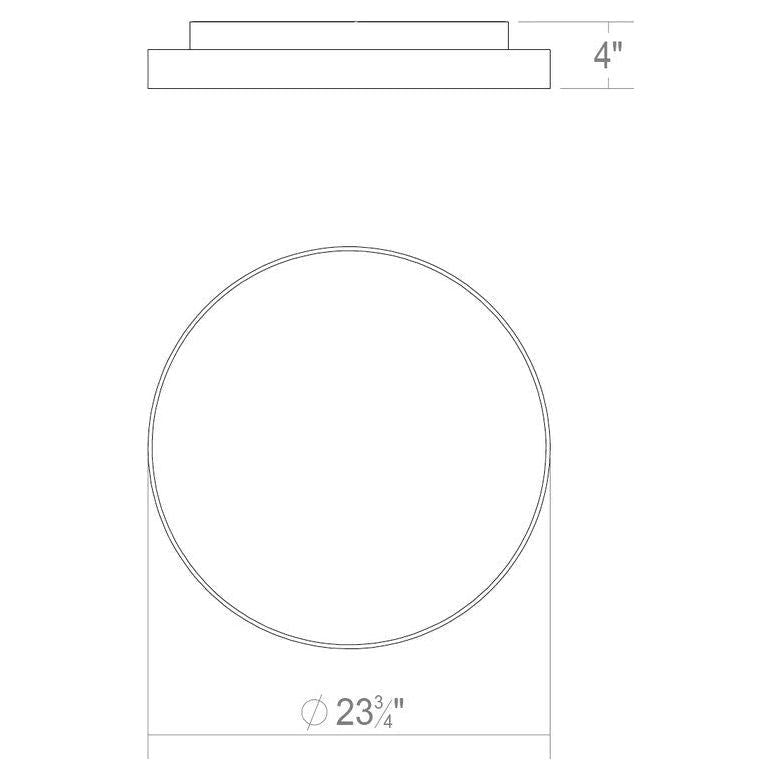 Pi 24" Round LED Surface Mount