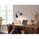 Rosewood 1-Light Pin-Up Wall Sconce