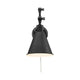Rosewood 1-Light Pin-Up Wall Sconce
