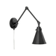 Rosewood 1-Light Pin-Up Wall Sconce