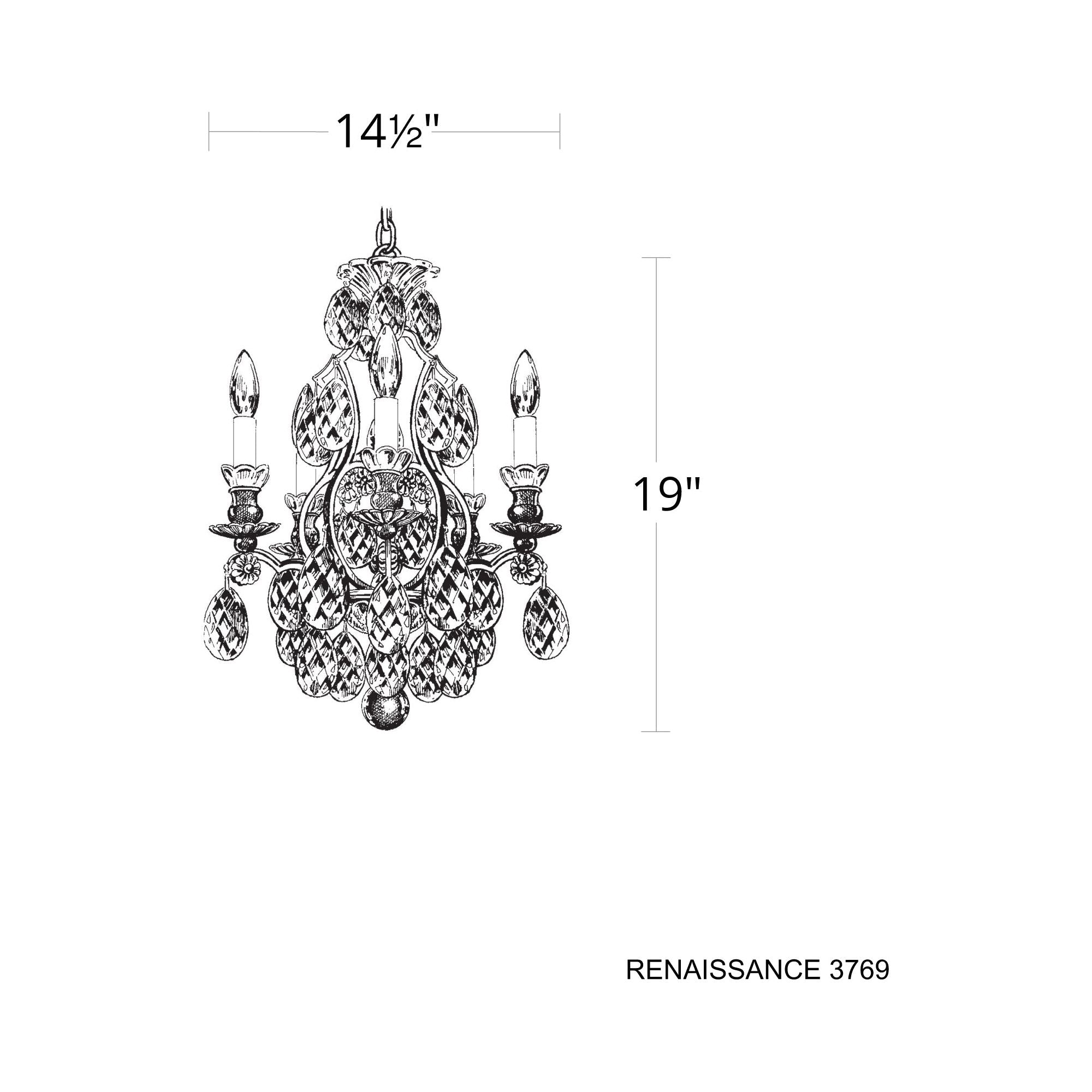 Renaissance 5-Light Chandelier