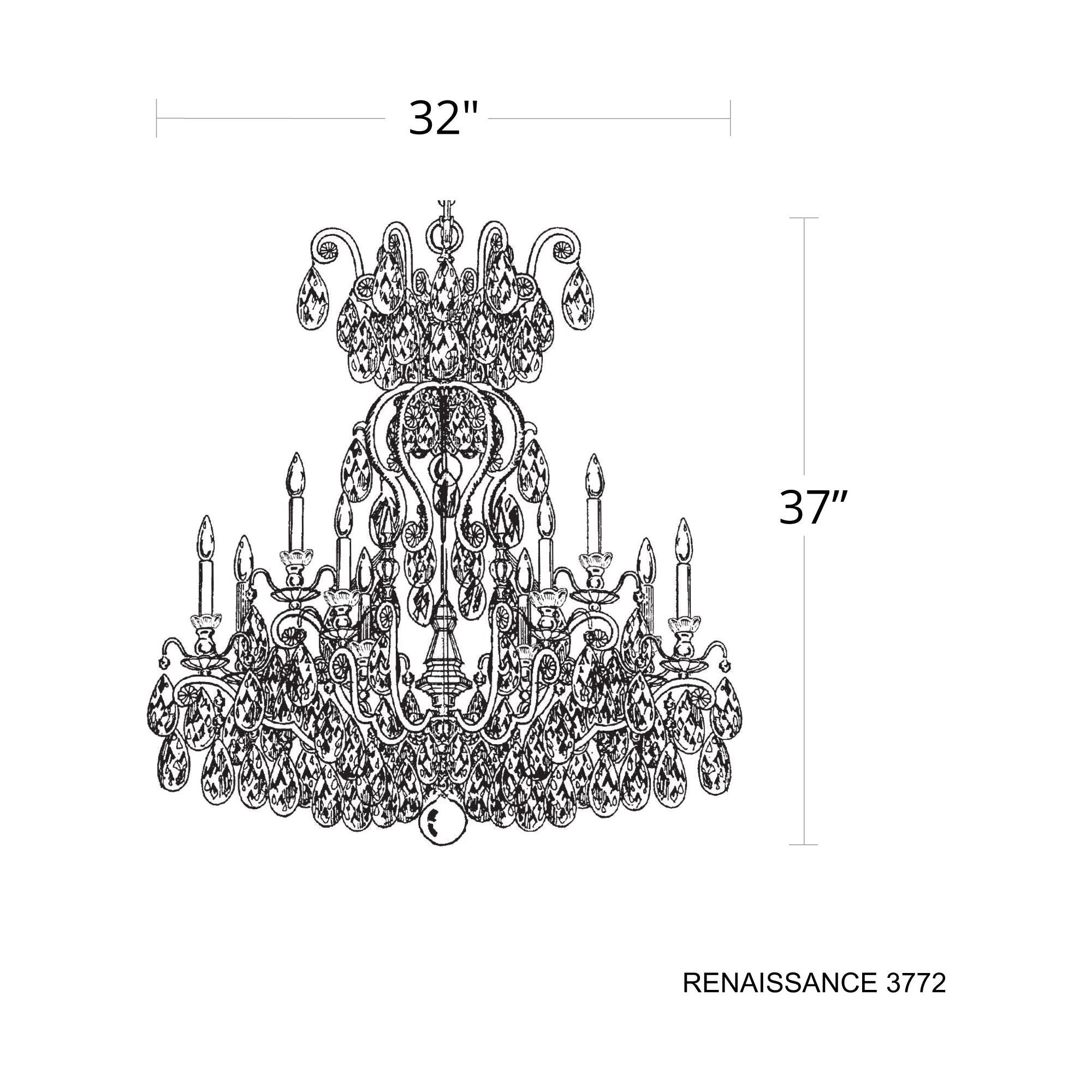 Renaissance 13-Light Chandelier