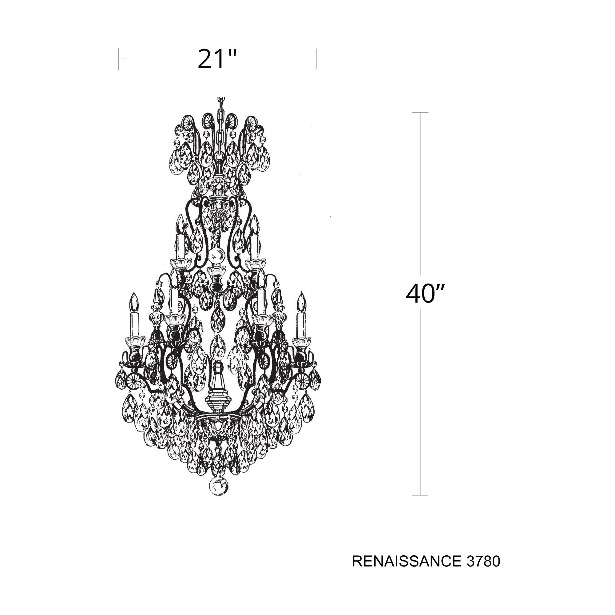 Renaissance 10-Light Chandelier