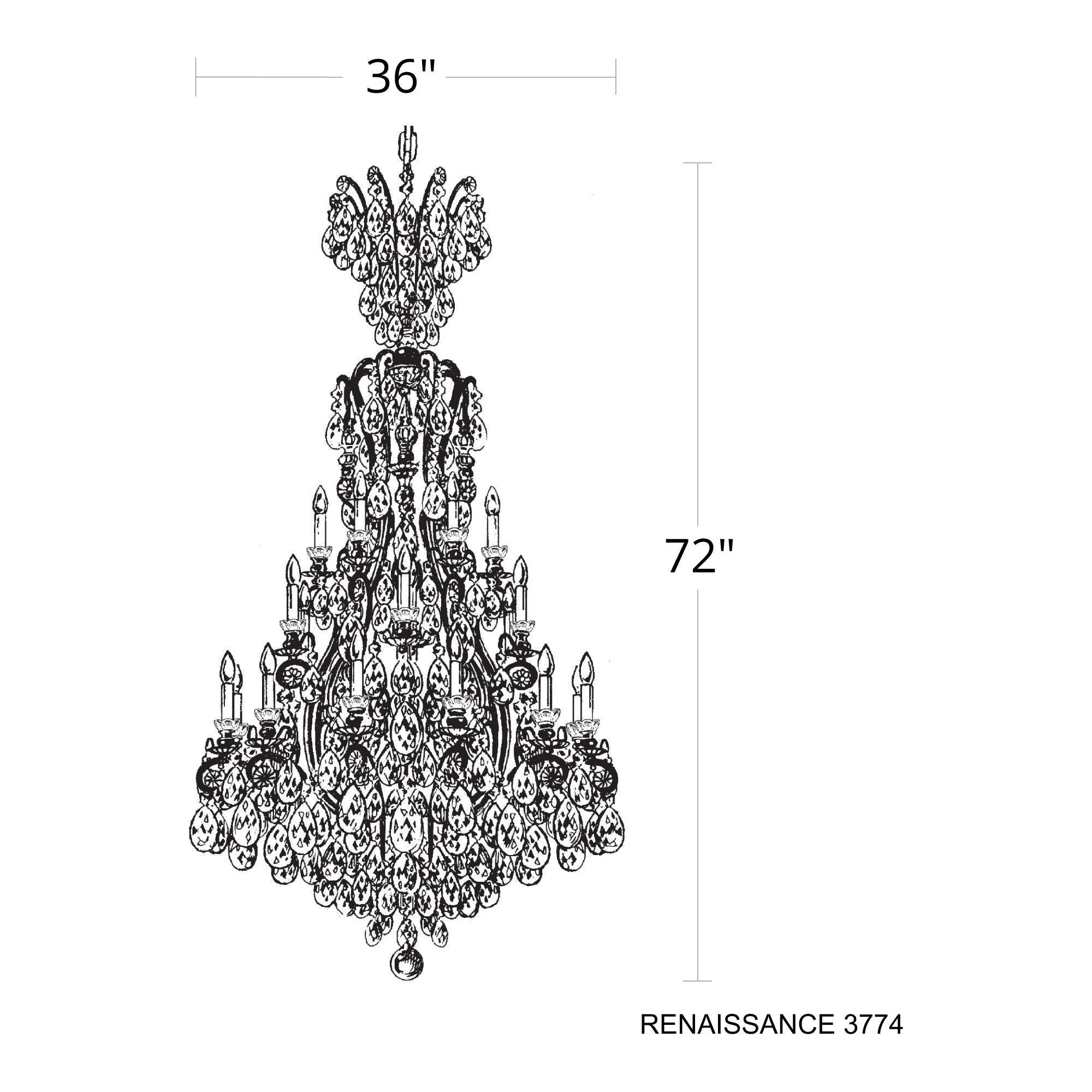 Renaissance 25-Light Chandelier