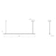 Keel 60" LED Pendant (with 20' Cords)