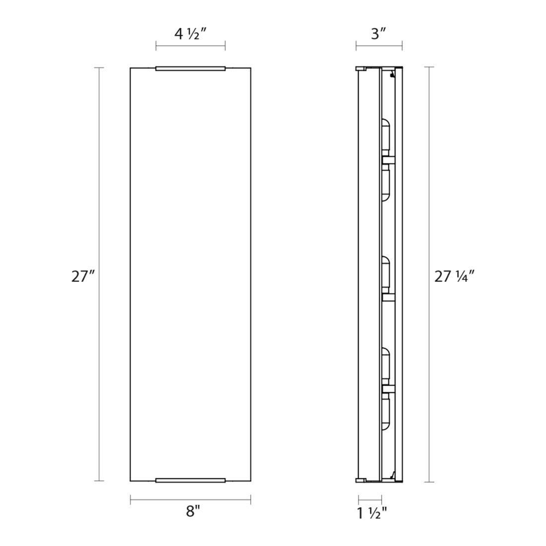 Wave Vertical Bath Bar