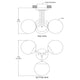 Eclipse 3-Light Semi-Flush Mount