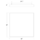 Pi 30" Square LED Surface Mount