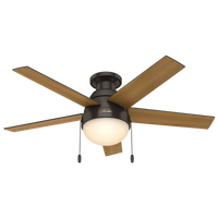 Anslee Low Profile Fan with Light 46"