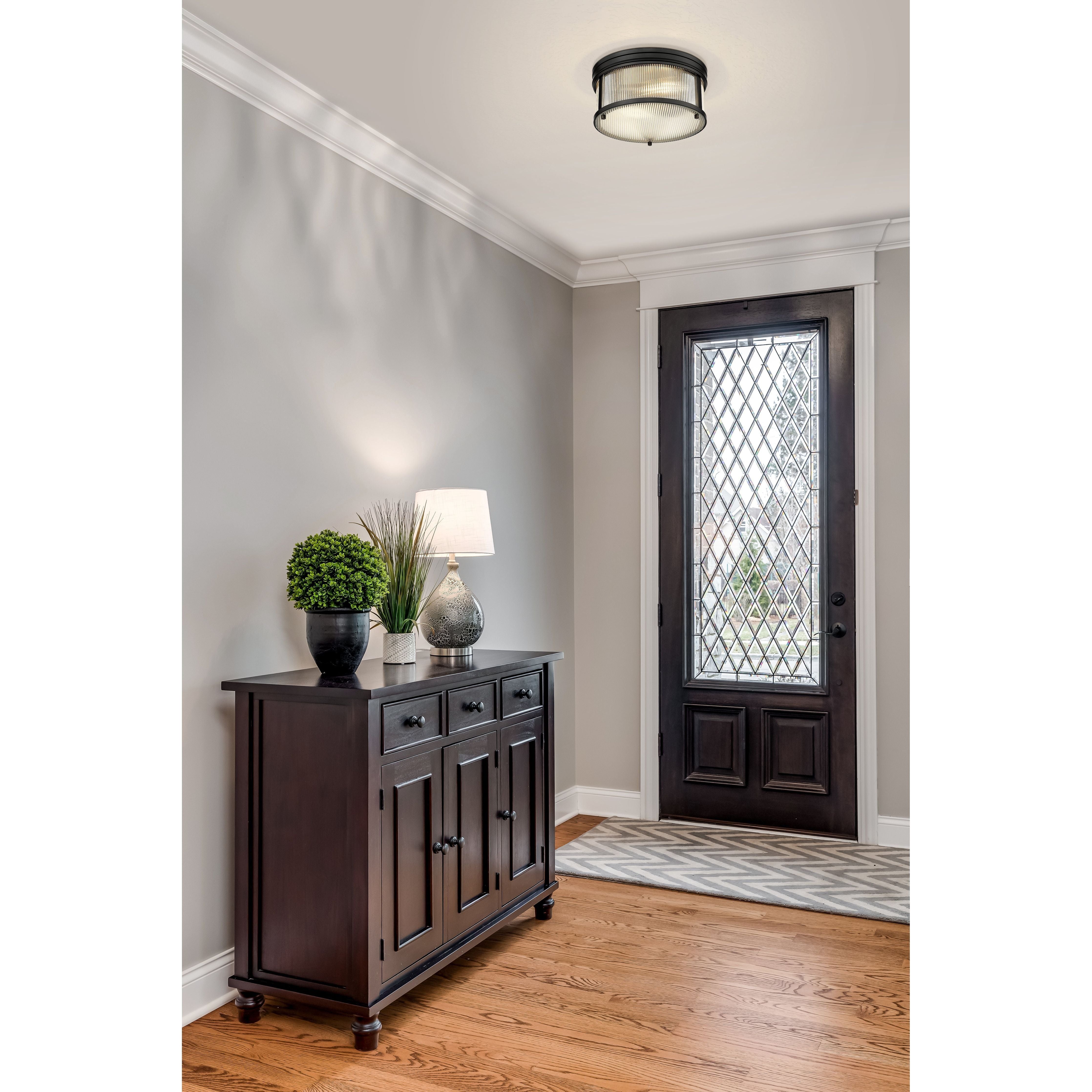 Carnaby 2-Light 13" Round Flush Mount