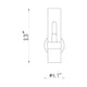 Datus 1-Light Wall Sconce
