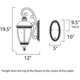 Knob Hill VX 3-Light Outdoor Wall Lantern