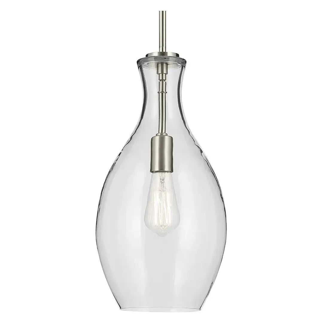 Everly 17.75" 1-Light Hour Glass Pendant