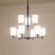 Shailene 26.5" 9-Light 2-Tier Chandelier