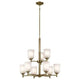 Shailene 26.5" 9-Light 2-Tier Chandelier
