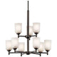 Shailene 26.5" 9-Light 2-Tier Chandelier