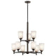 Shailene 26.5" 9-Light 2-Tier Chandelier