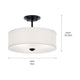 Shailene 14" 3-Light Round Semi Flush