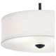 Shailene 14" 3-Light Round Semi Flush