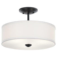 Shailene 14" 3-Light Round Semi Flush