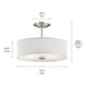 Shailene 14" 3-Light Round Semi Flush