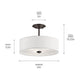Shailene 14" 3-Light Round Semi Flush