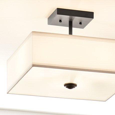 Shailene 14" 3-Light Square Semi Flush