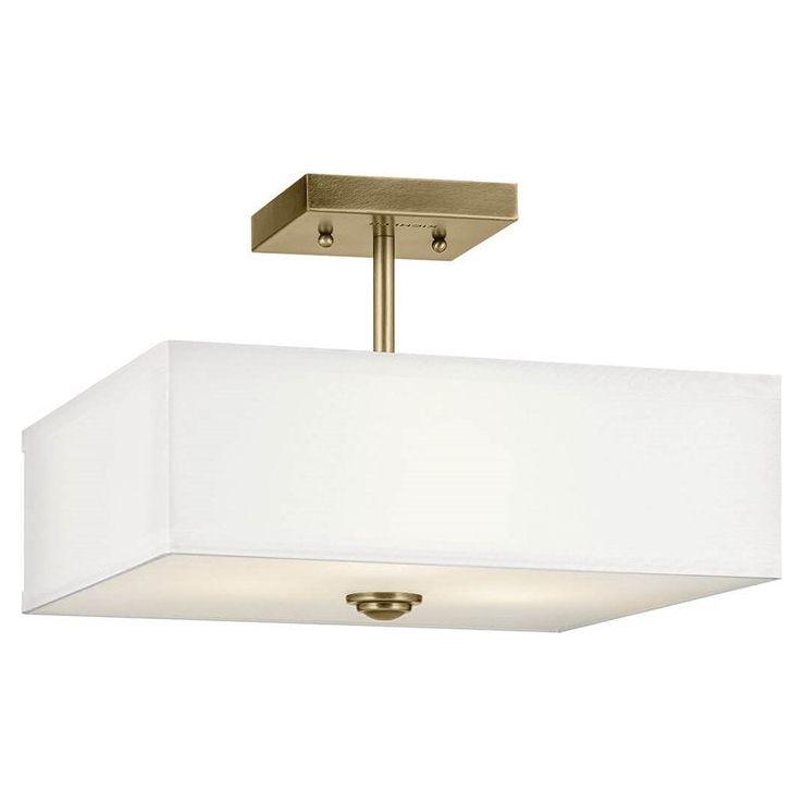 Shailene 14" 3-Light Square Semi Flush