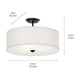 Shailene 18" 3-Light Round Semi Flush