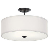 Shailene 18" 3-Light Round Semi Flush