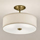 Shailene 18" 3-Light Round Semi Flush