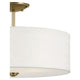 Shailene 18" 3-Light Round Semi Flush