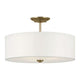 Shailene 18" 3-Light Round Semi Flush