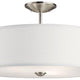 Shailene 18" 3-Light Round Semi Flush