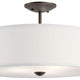 Shailene 18" 3-Light Round Semi Flush