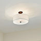 Shailene 18" 3-Light Round Semi Flush