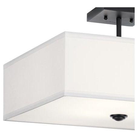 Shailene 18" 3-Light Square Semi Flush