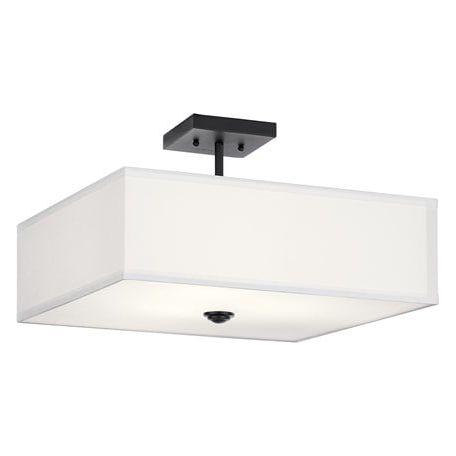 Shailene 18" 3-Light Square Semi Flush