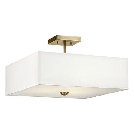 Shailene 18" 3-Light Square Semi Flush