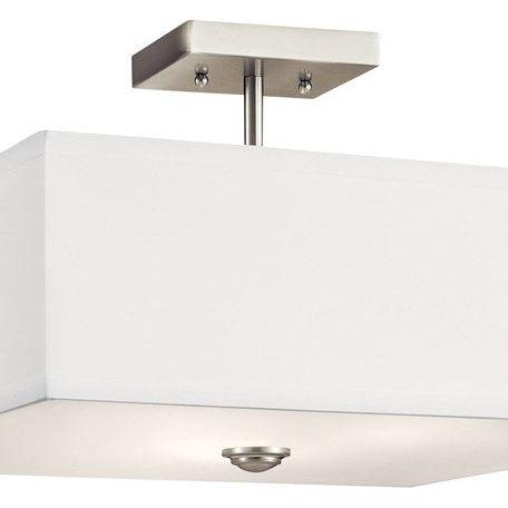 Shailene 18" 3-Light Square Semi Flush