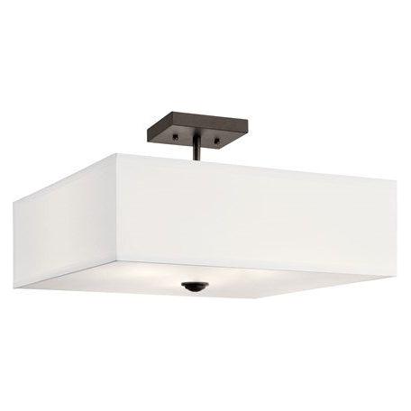 Shailene 18" 3-Light Square Semi Flush