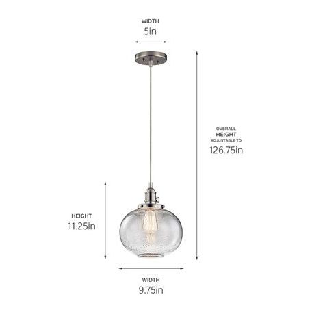 Avery 11.25" 1-Light Mini Pendant