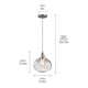 Avery 11.25" 1-Light Mini Pendant